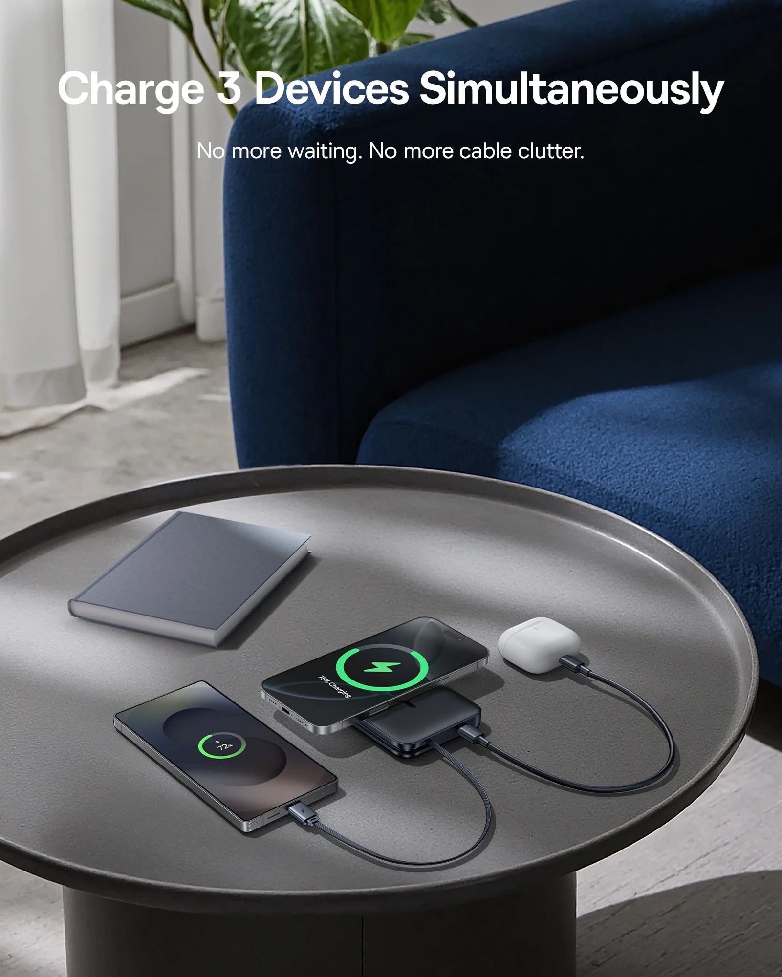 Magnetic Wireless Fast Charging Power Bank 10000mAh - 45W PD Delivery Tidesmit
