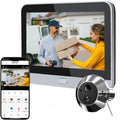 Two Way Talk Security Tuya Smart 2.4G Wifi Peepholes Door Intercom 140° Wide Angle Battery Powered 3MP Video Door  Camera