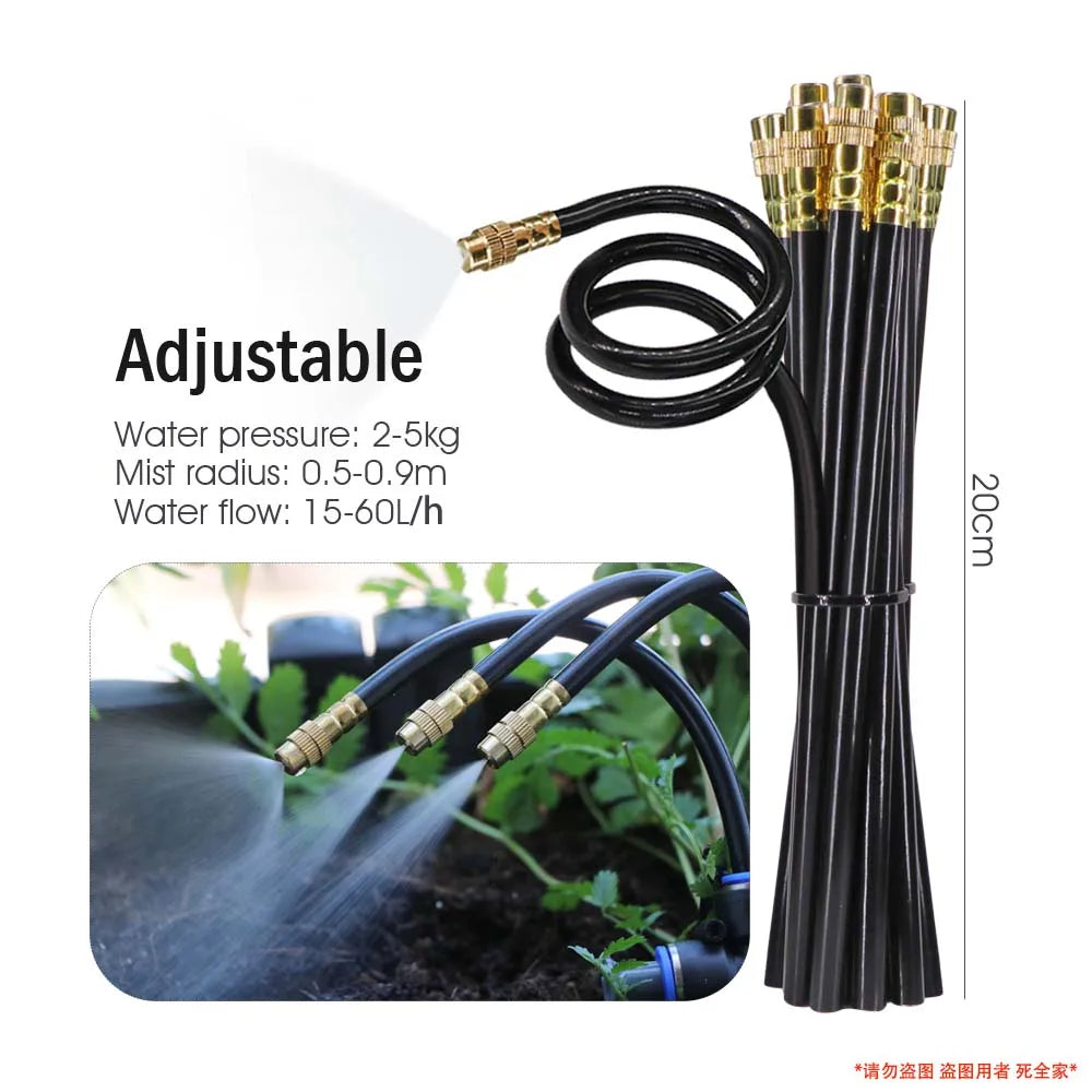 30-5m LCD Quick Connect Atomizing Sprinkler Timer Irrigation Kit Custom Automatic Watering System Flexible Adjustment Nozzle