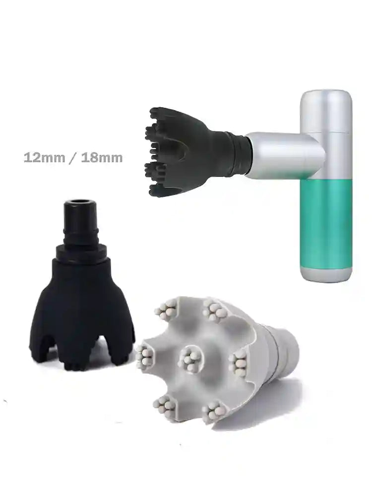 Massage Gun Replacement Heads | Muscle Relief Set 18mm & 12mm Fascia Gun Tidesmit