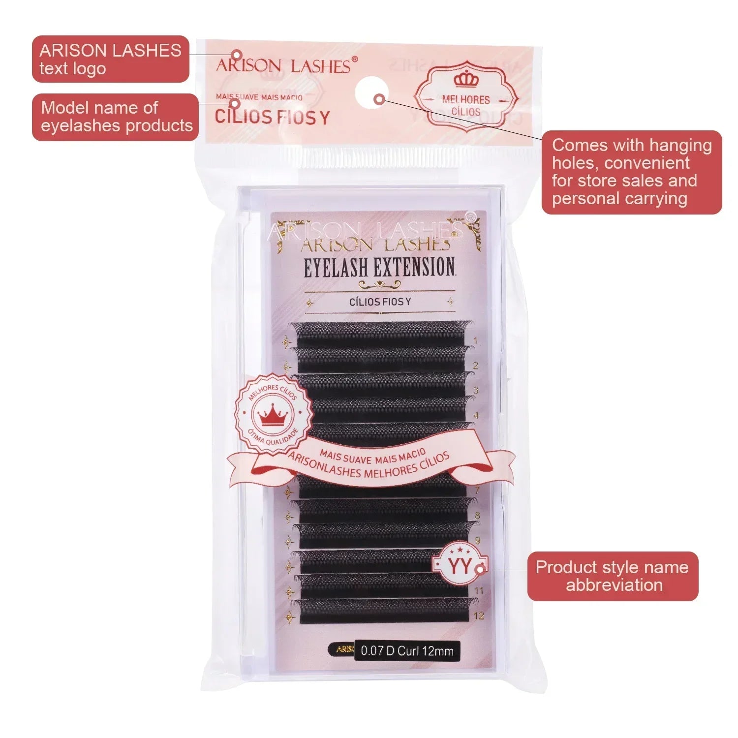 W Shape 7D Volume False Eyelashes 0.07mm D Curl - Soft Faux Lashes False Eyelashes Tidesmit