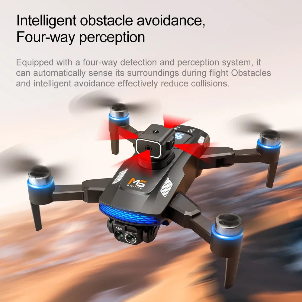 8K Camera Drone with FPV Screen Remote Control - Black Tidesmit