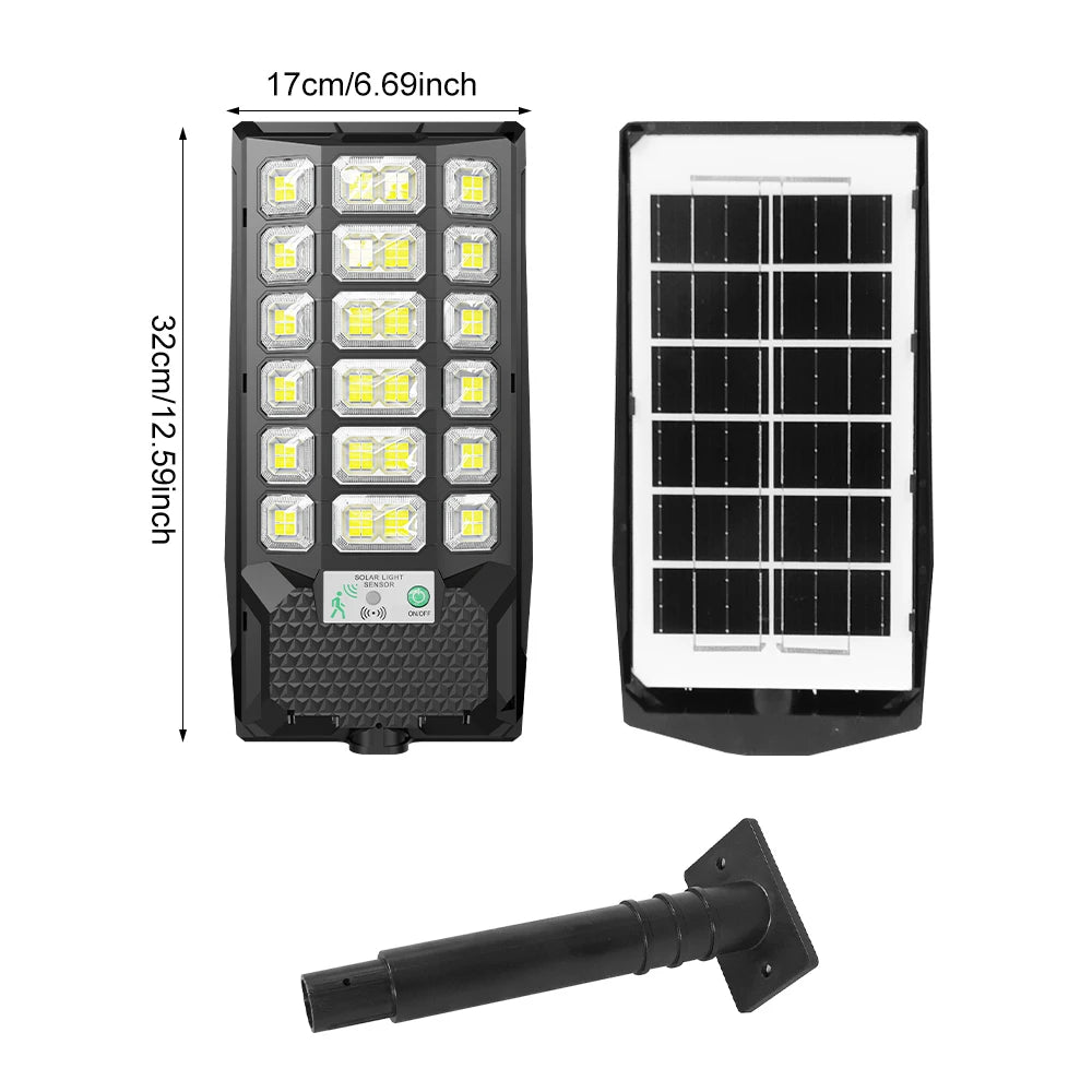 600W Powerful Solar Light Outdoor Solar Street Light 3600mah Waterproof Automatic Dusk to Dawn Street Light For Garage Garden