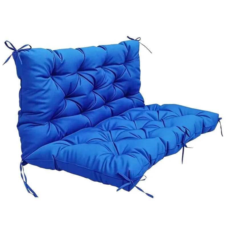 Bench Cushion with Backrest 2 or 3 Seat Swing Replacement Cushions Overstuffed for Garden Patio Furniture Loveseat Swing Outdoor