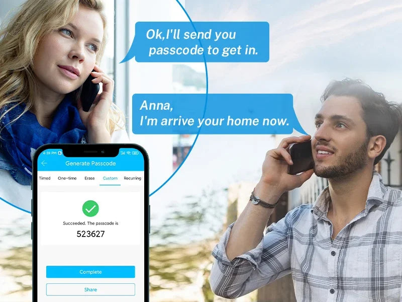 EU Warehouse Smart Fingerprint Door Lock TTLock WiFi – App, Keyless, Password, Card & Mechanical Key – Home, Hotel, Office, Airbnb