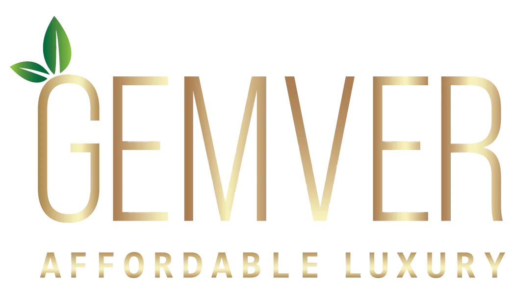 GEMVER affordable luxury logo on dark background