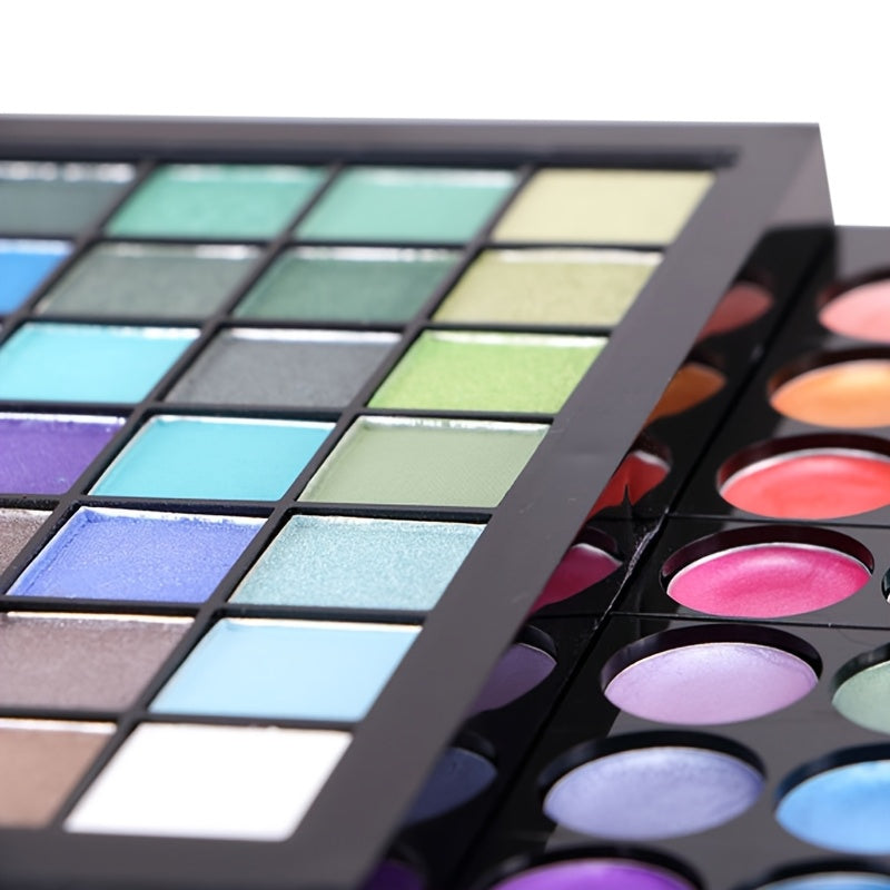 177 Colorful Makeup Palette Kit with Brushes, Lipsticks, and Eye Shadows - Matte, Satin and Natural Finish, Vibrant Mix of Cool and Warm Tones, High-Long-Lasting Formula, Perfect for Professional and Everyday Makeup, Wide Ran Tidesmit