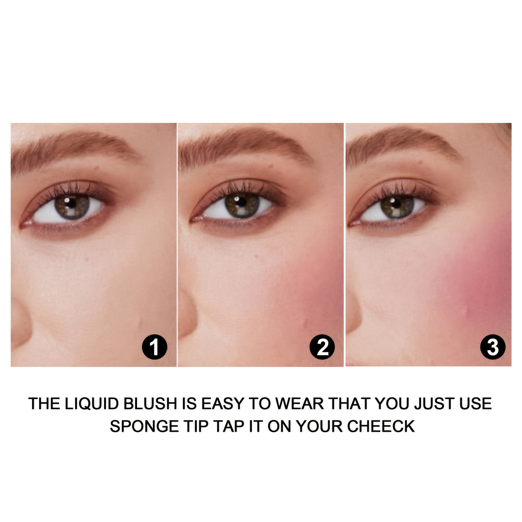 Liquid Cream Blush Set - Long-Lasting Matte Finish, 2-Piece Kit Permanent Makeup Machines Tidesmit