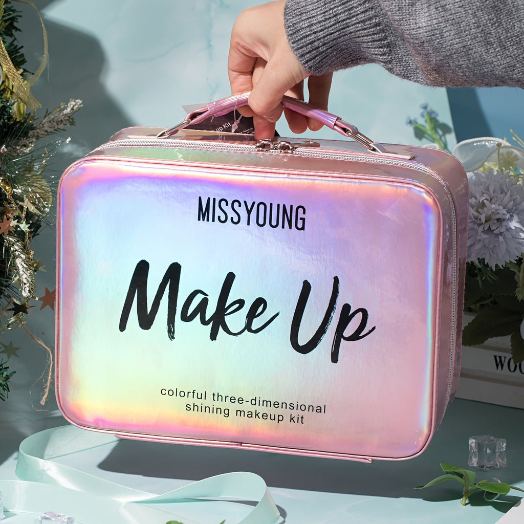 All-in-One Complete Makeup & Nail Kit Gift Set with Cosmetics (Nail Polish, Mascara, Eyeshadow) - Full Range Face, Eye & Lip Product Line, Multi-Functional Beauty Box with Brushes & Mirror - Perfect Birthday/Christmas/Holiday Tidesmit