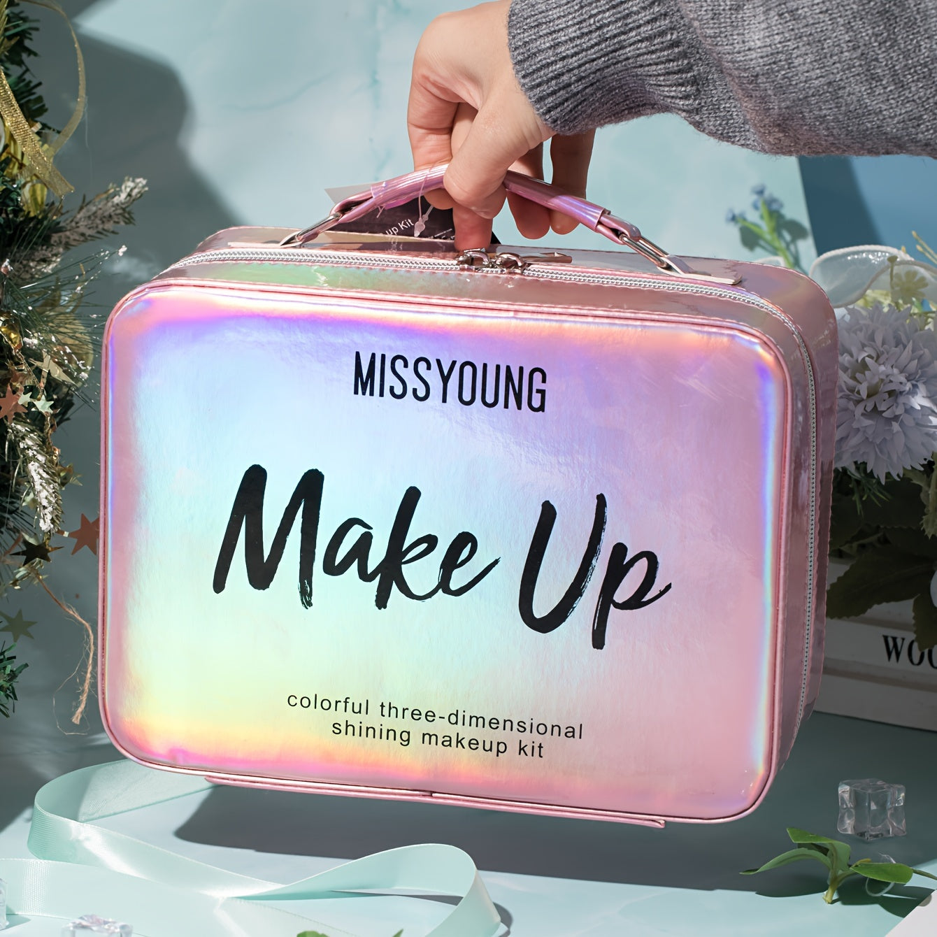 All-in-One Complete Makeup & Nail Kit Gift Set with Cosmetics (Nail Polish, Mascara, Eyeshadow) - Full Range Face, Eye & Lip Product Line, Multi-Functional Beauty Box with Brushes & Mirror - Perfect Birthday/Christmas/Holiday Tidesmit