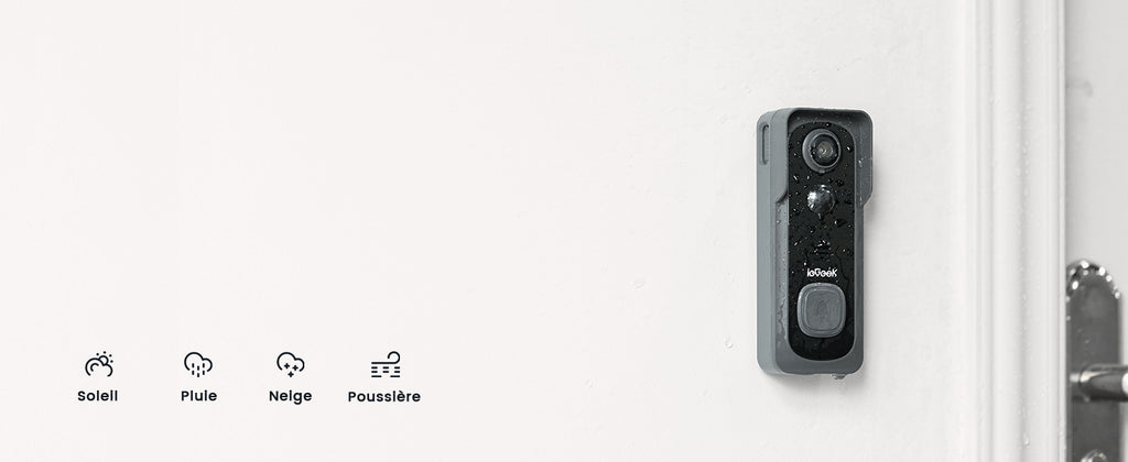 ieGeek Wireless Doorbell with Camera, 2K  Waterproof IP66, No Monthly Fees,  Two-Way Audio, Human PIR Detection,2.4G WiFi