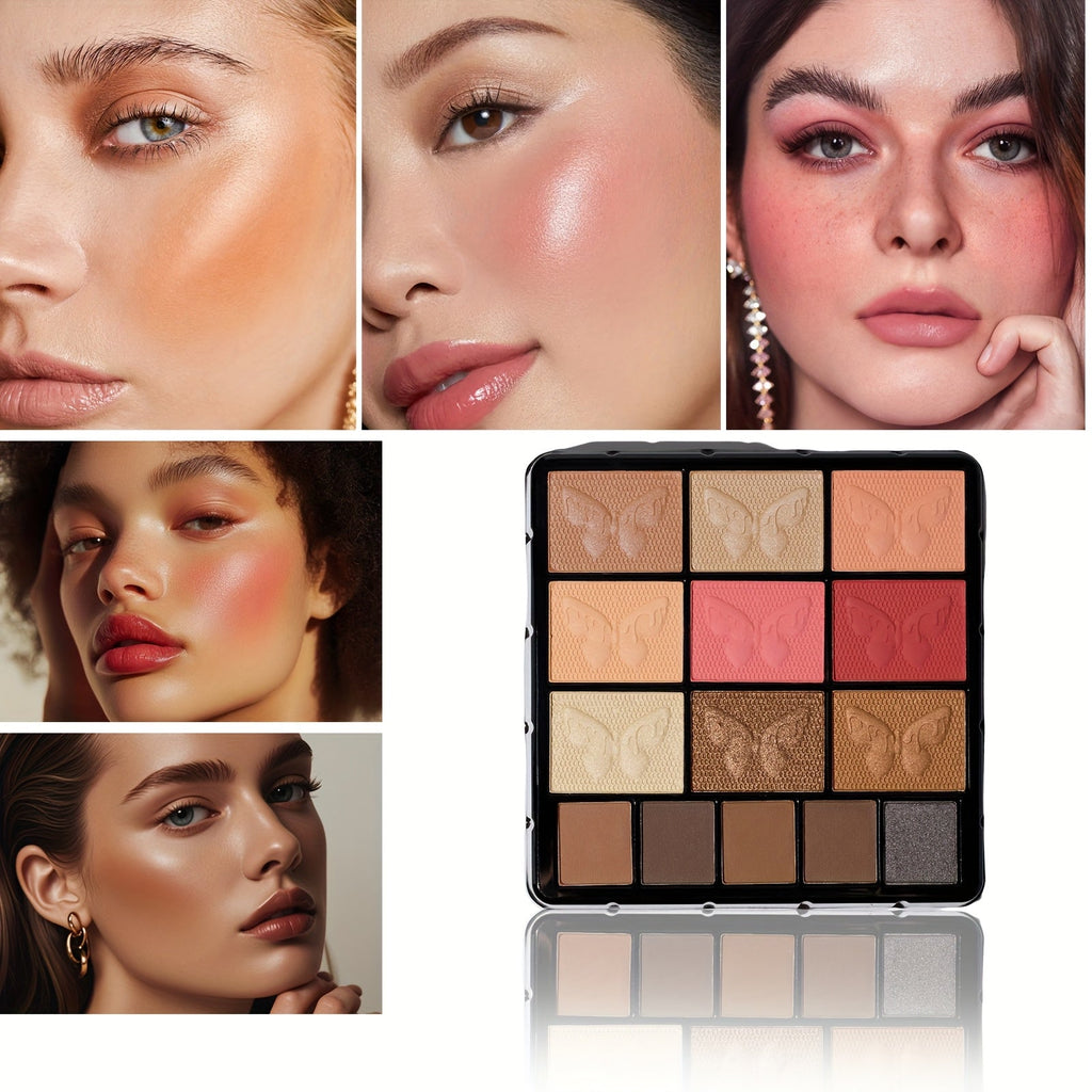 127pcs Portable Cosmetic Set | Leopard Print Gift Box with Lipstick, Eye Shadow, Highlight Powder, Rainbow Color Cosmetics, Includes Cosmetic Tools and Case, Ideal for Gifting Tidesmit