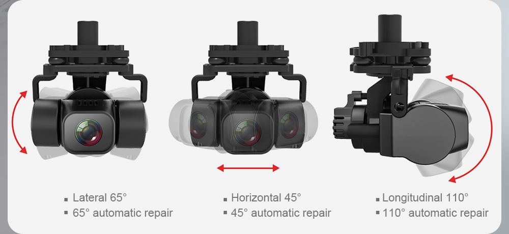 4K GPS Drone with Obstacle Avoidance | Foldable 3-Axis Stabilized Quadcopter Tidesmit
