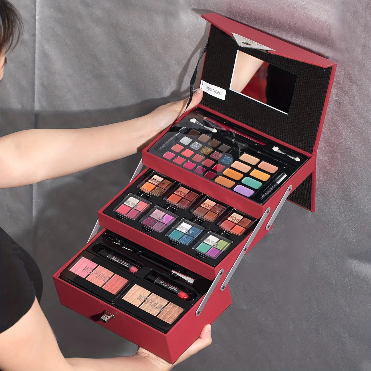 Professional Makeup Kit by Tidesmit - Travel-Ready Salon Quality Set Professional Makeup Kits Tidesmit