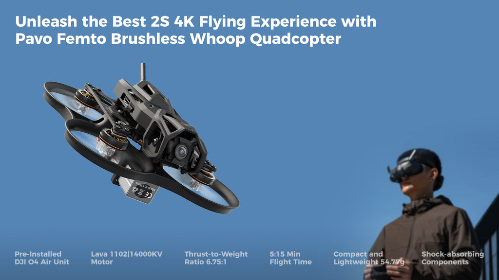 BETAFPV Pavo Femto FPV Drone - DJI O4 System High-Performance Whoop Tidesmit